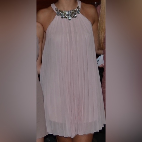 Charlotte Russe Light Pink Embellished Party Dress - Picture 2 of 11